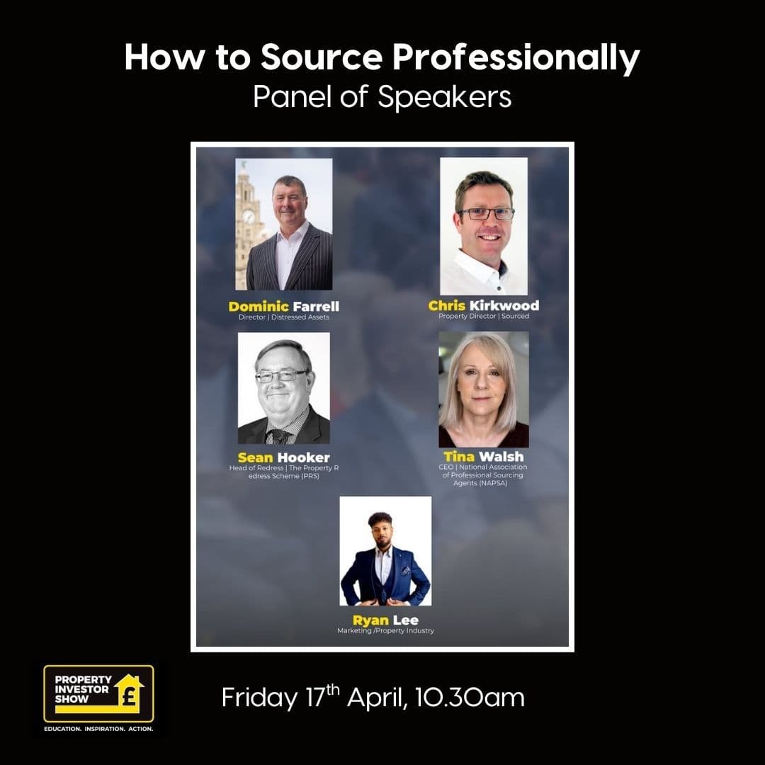 Property Investor Show How to Source Professionally Panel