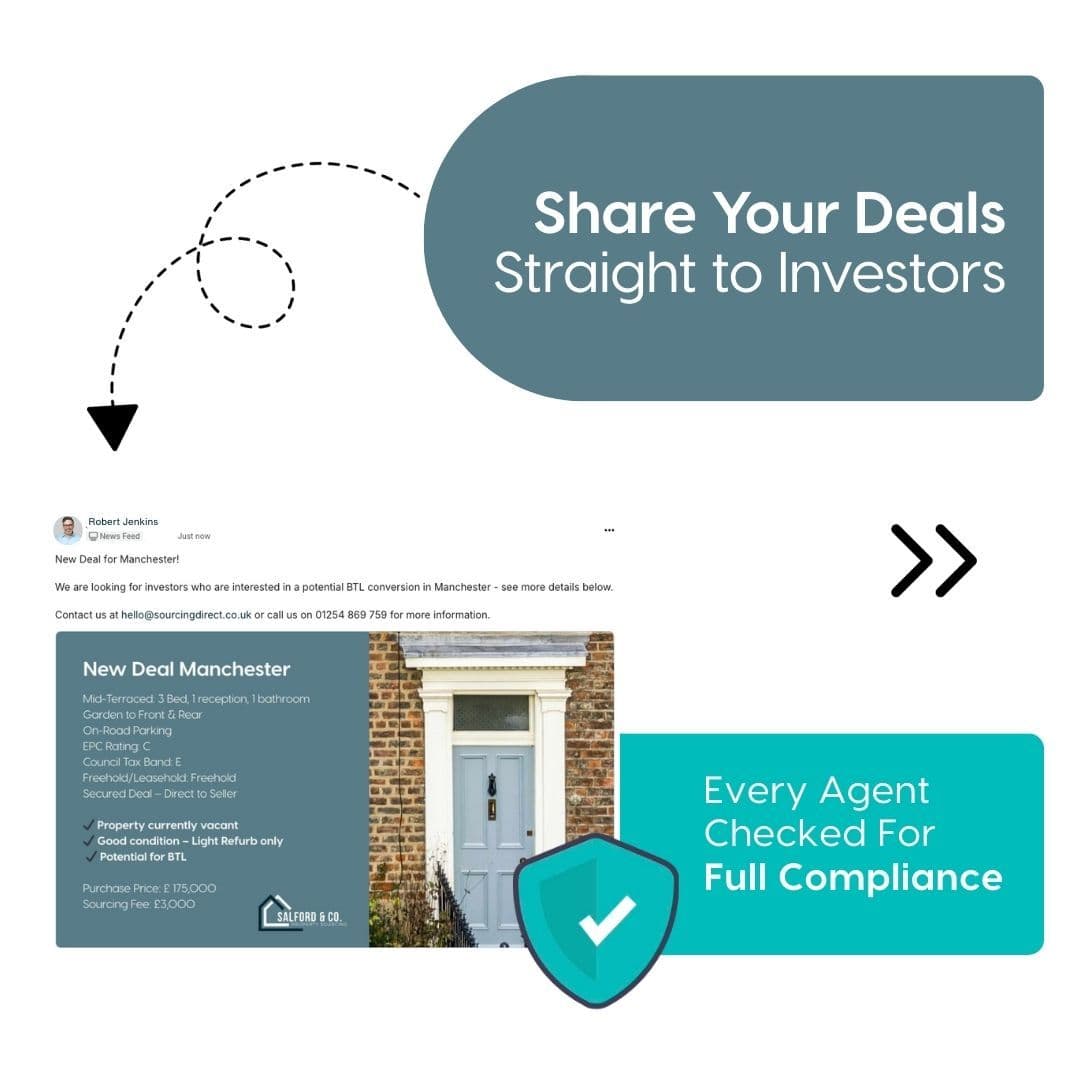 Illustration promoting sharing deals in a compliant environment.