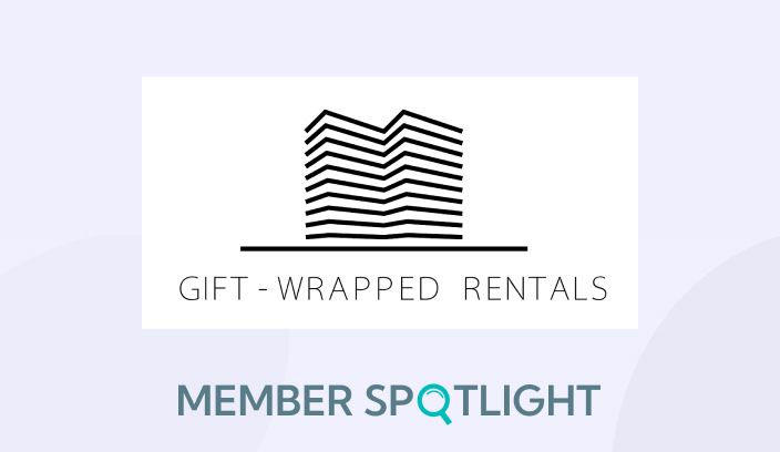 Gift-Wrapped Rentals Logo for NAPSA's Member Spotlight Series