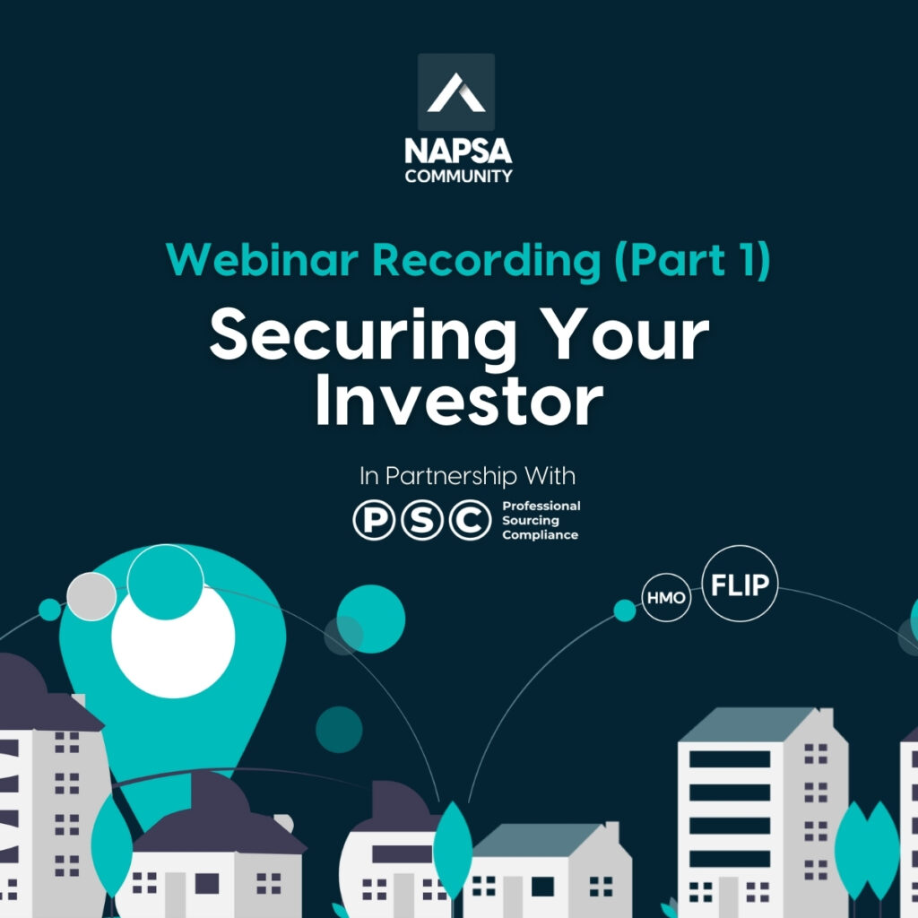 Professional Sourcing Compliance (PSC) webinar recording for Securing Your Investor