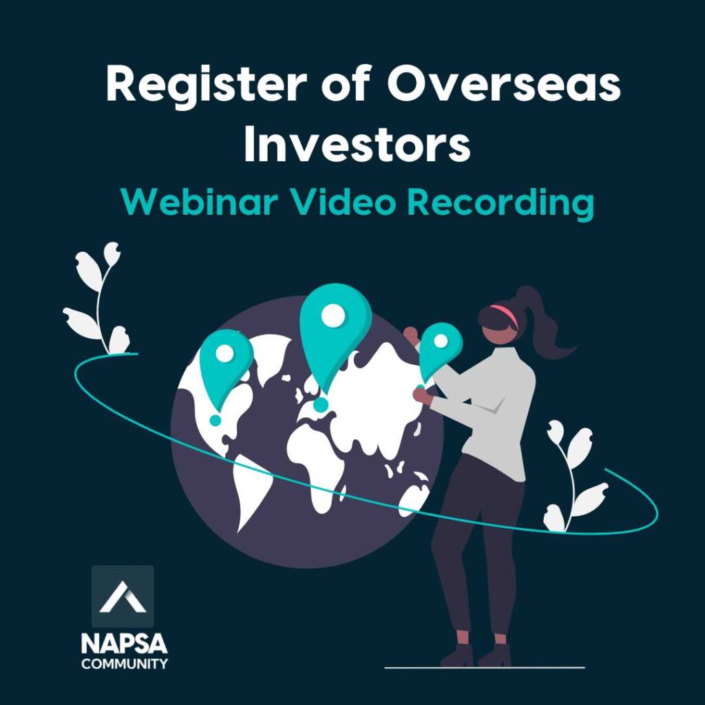 NAPSA Webinar on the Register of Overseas Investors