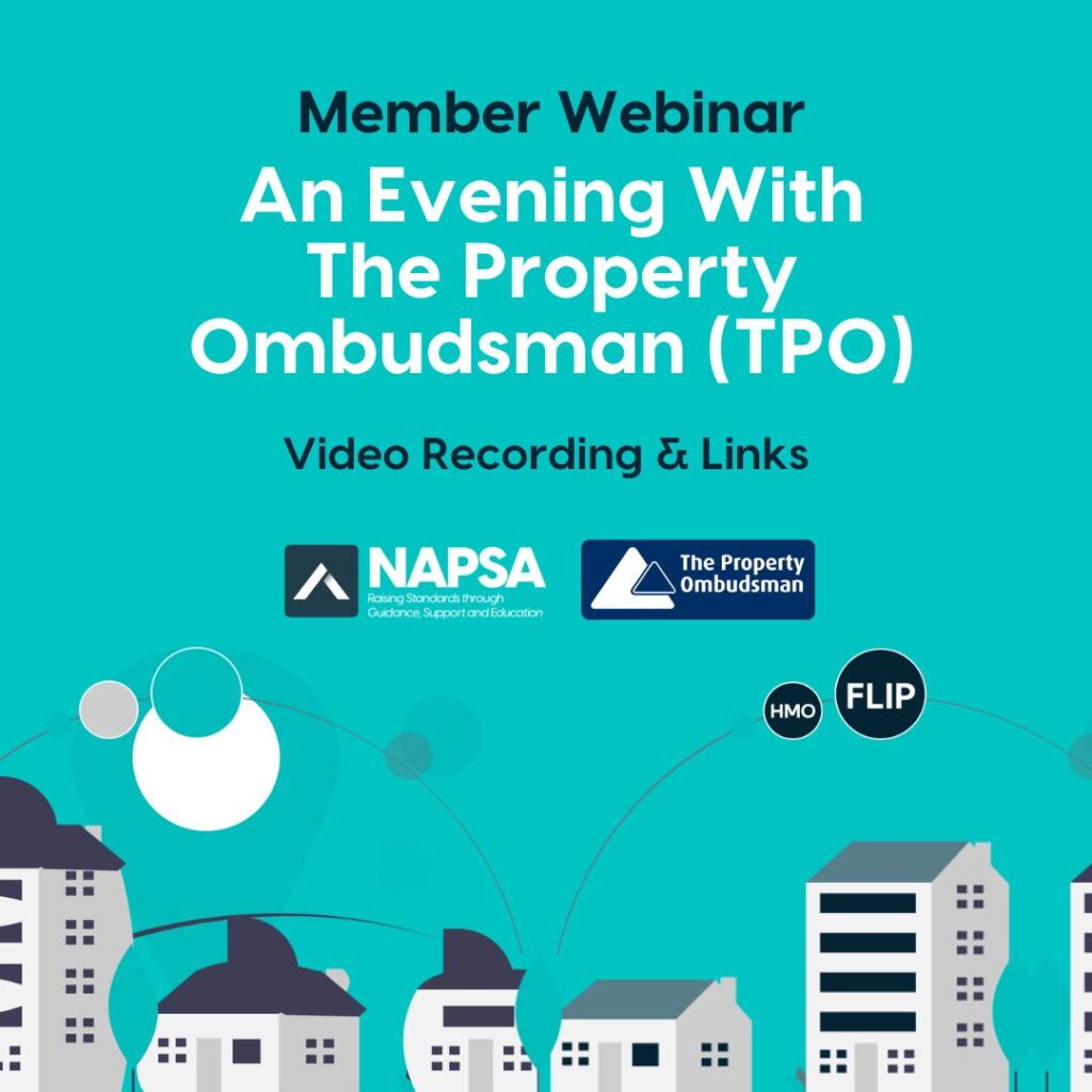 The Property Ombudsman (TPO) and NAPSA Member Webinar