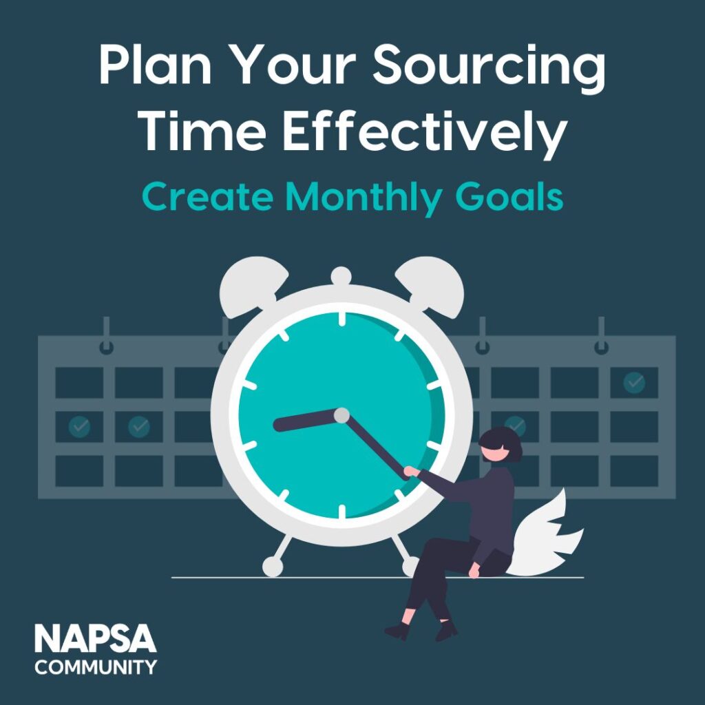 NAPSA Members - plan your sourcing time effectively