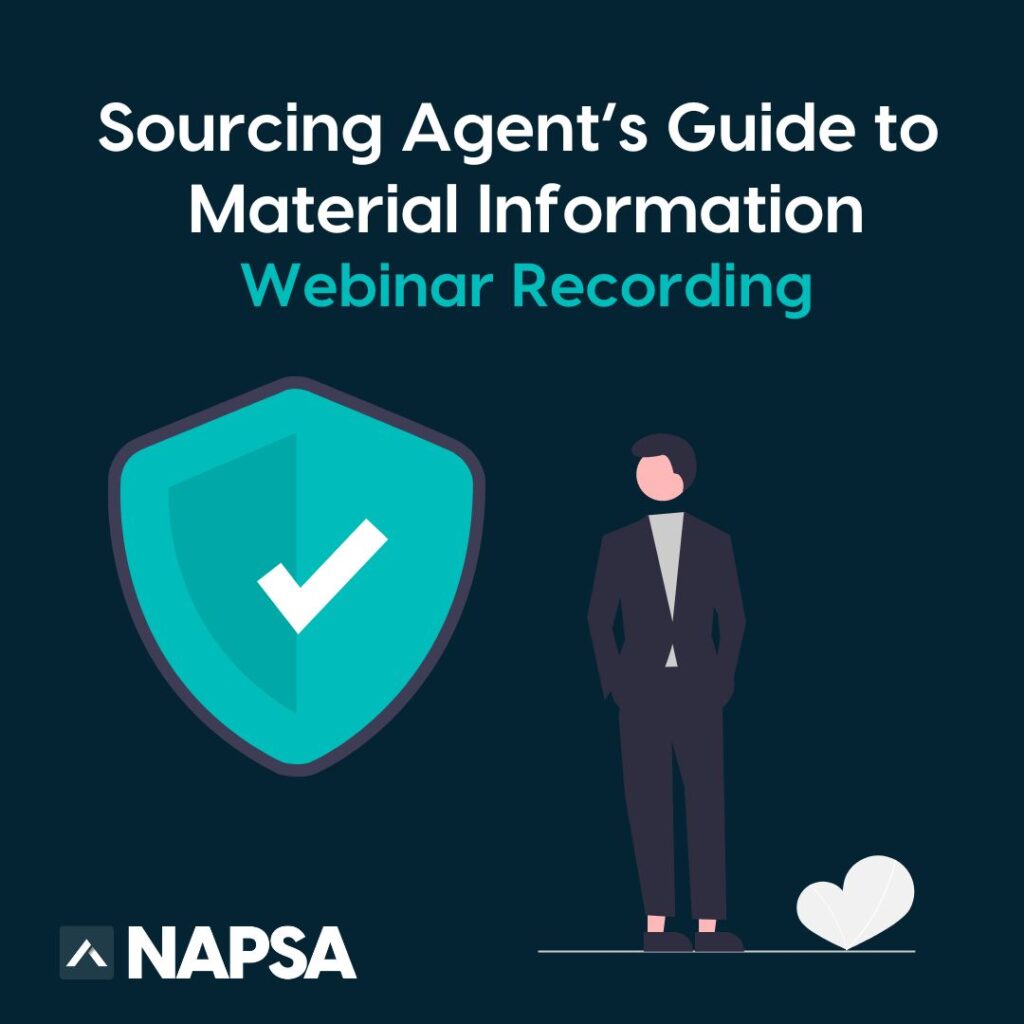 Sourcing Agent Guide to NTSELAT's Material Information. NAPSA Member Webinar