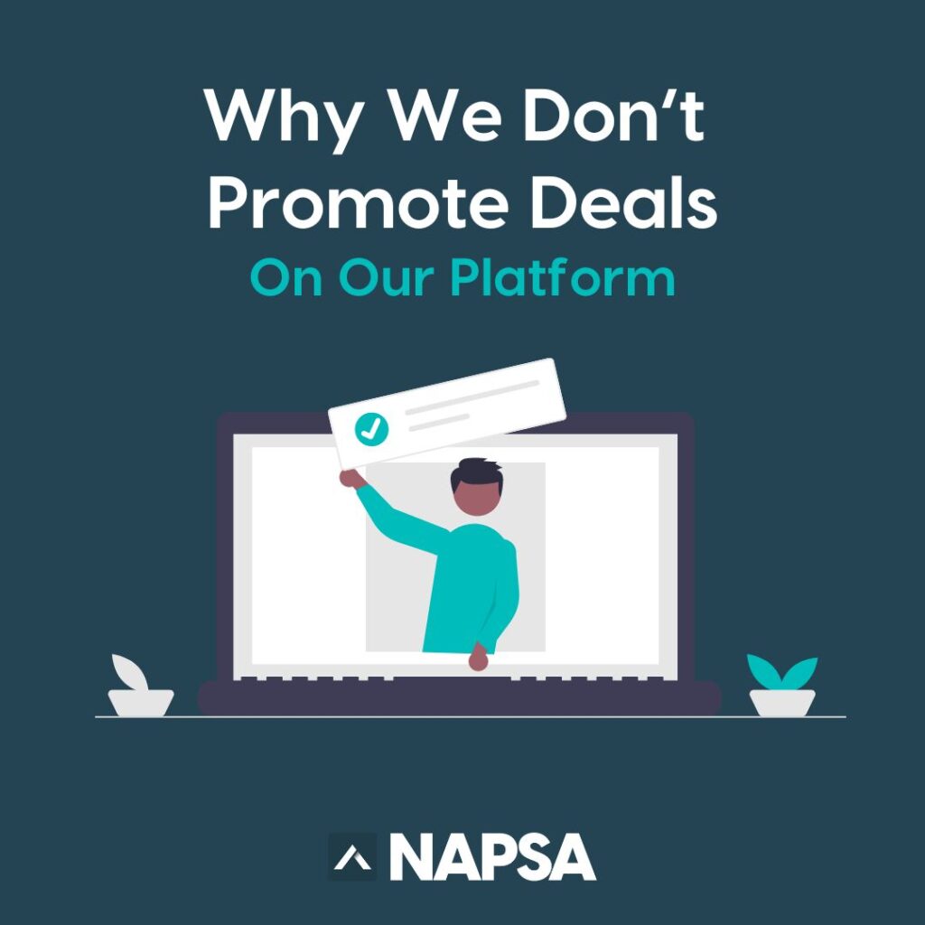 NAPSA why we don't promote sourcing agent deals