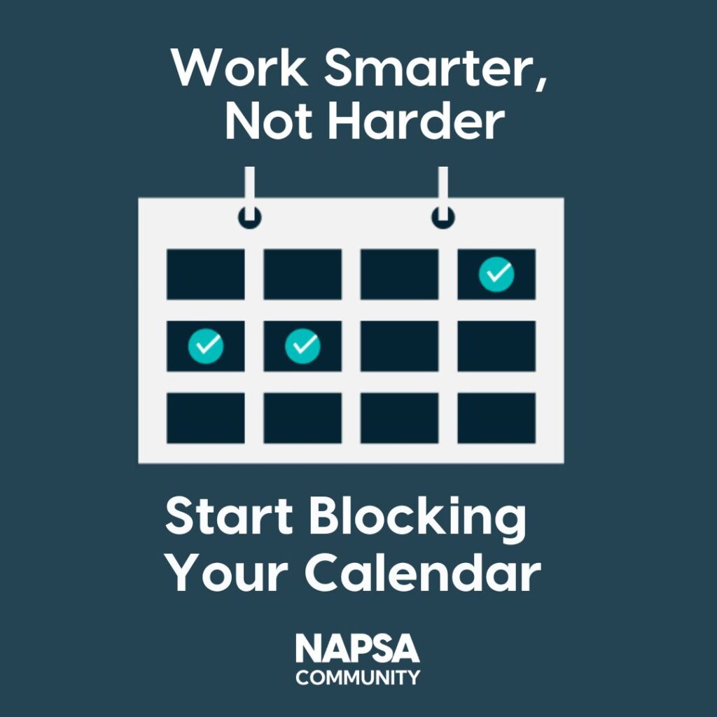 Blocking out your calendar